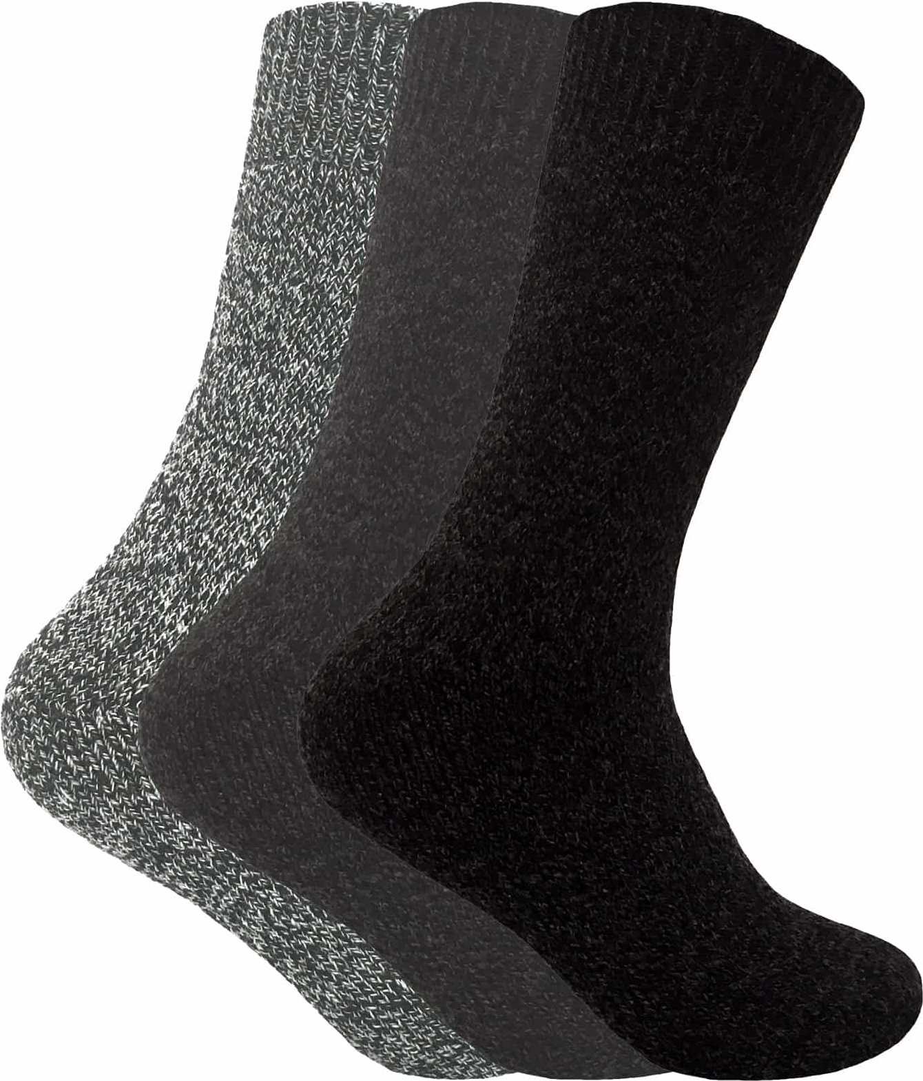 Sock Snob - Homme 3 Paires Bottes Chaussettes en 4 Couleurs - Bleu