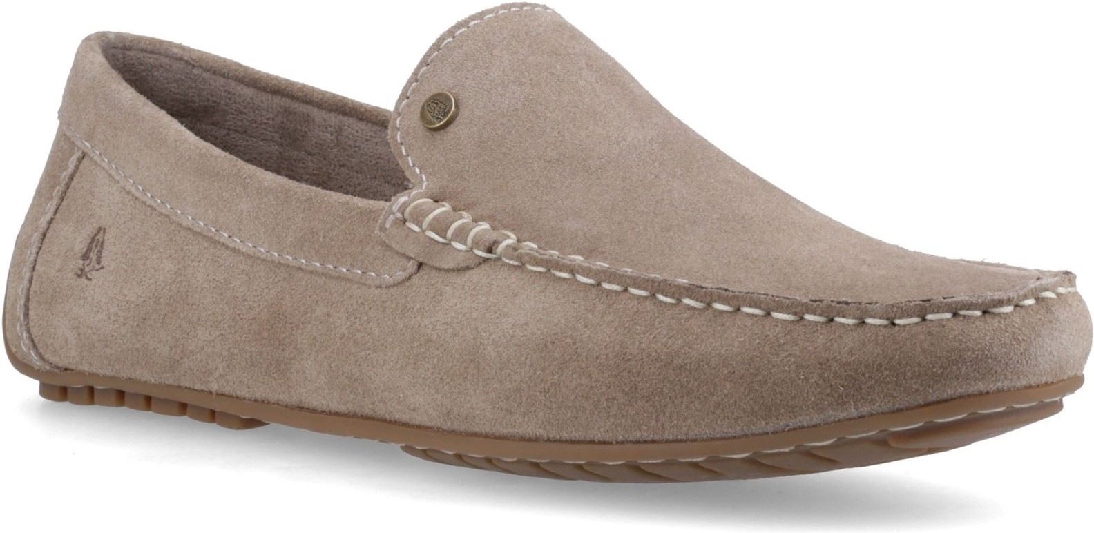 Hush Puppies Ralph Wildleder Leder Herren Taupe Slipper