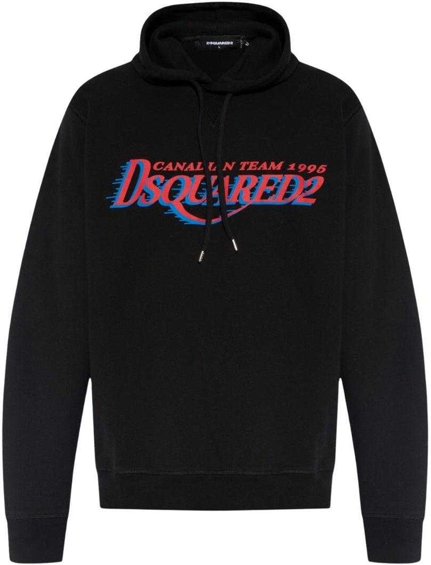 DSquared2 Herren Canadian Team Logo Cool Fit Hoodie (Schwarz)