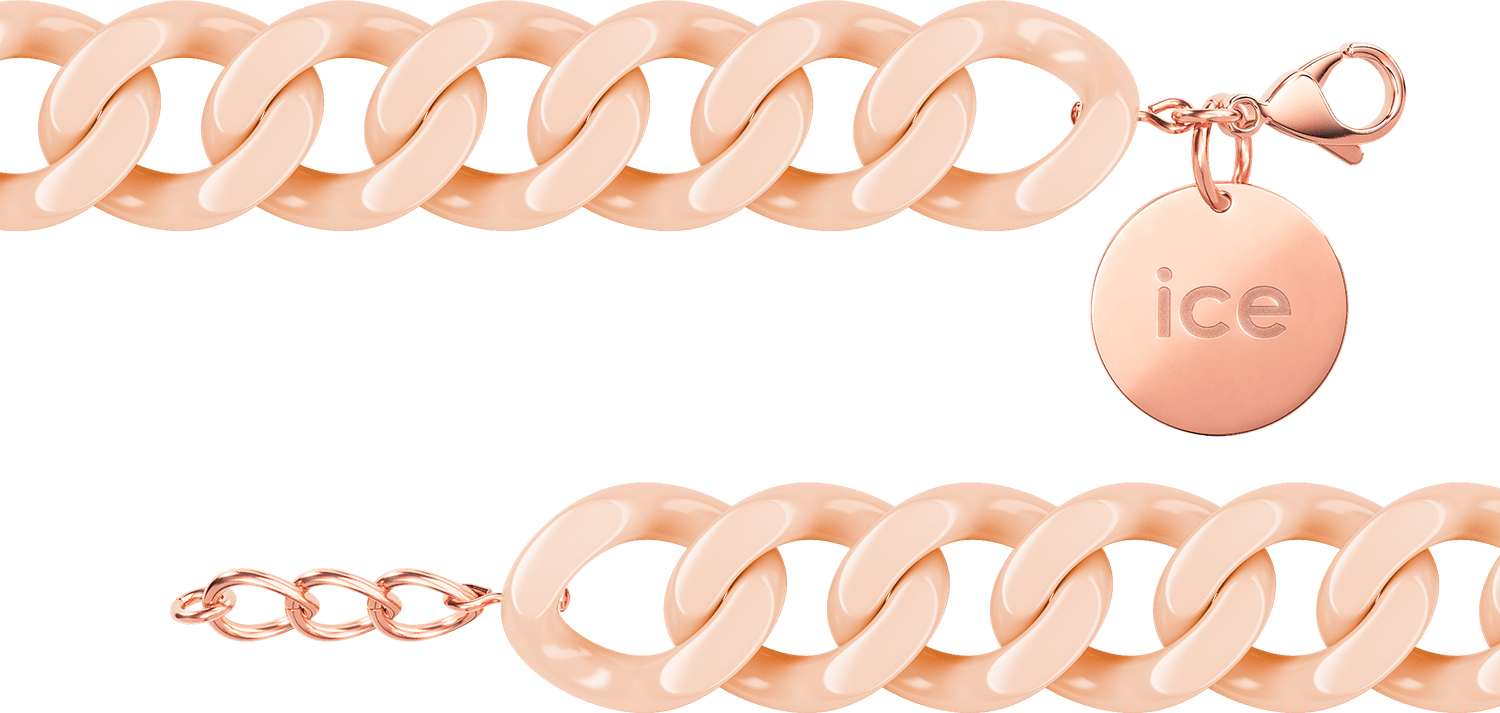 Ice Jewellery Damenarmband aus Edelstahl - Roségold 020925