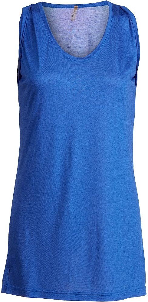 Ärmellose Tunika mit Plissee-Detail