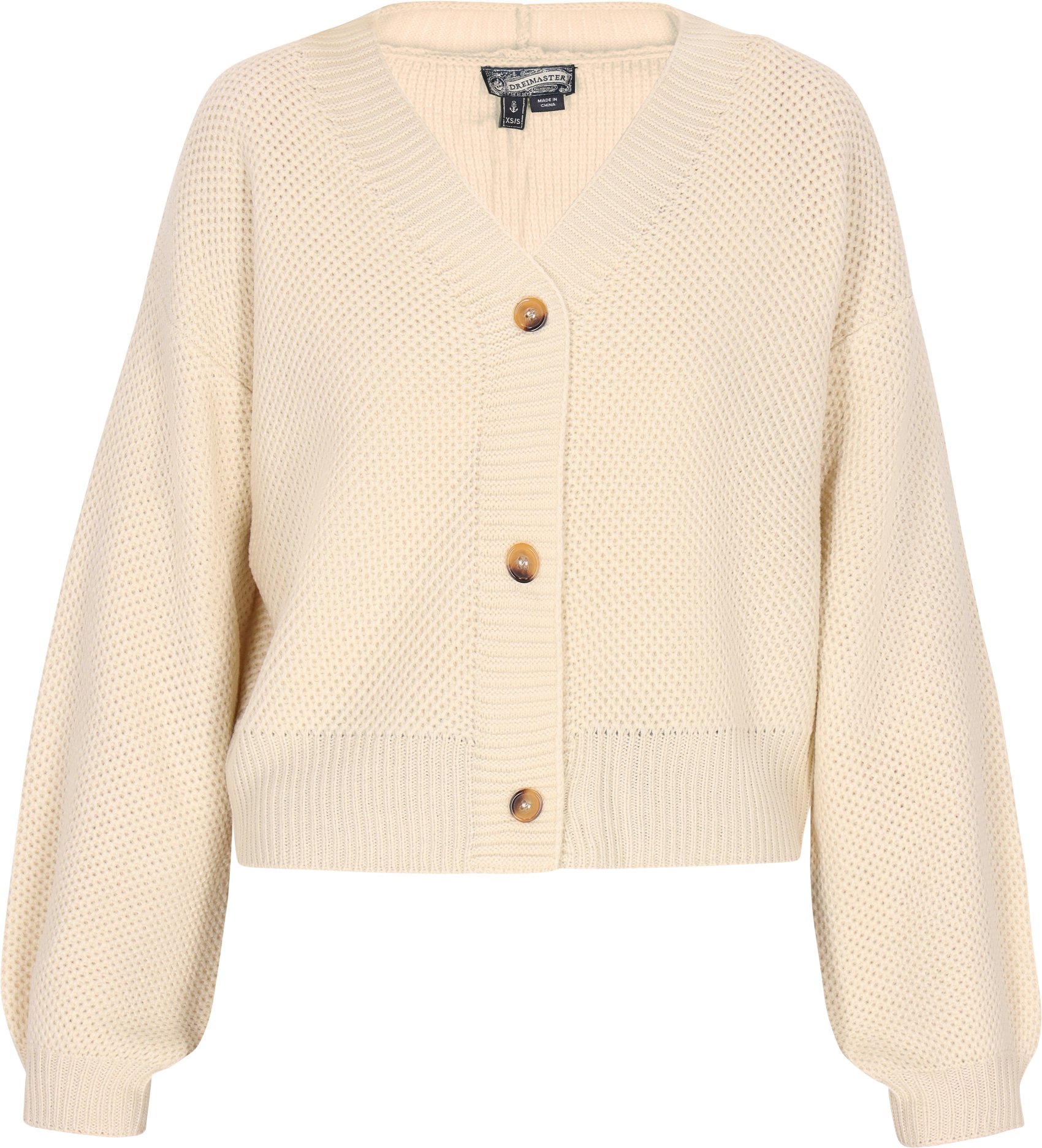 Dreimaster Cardigan Damen Creme