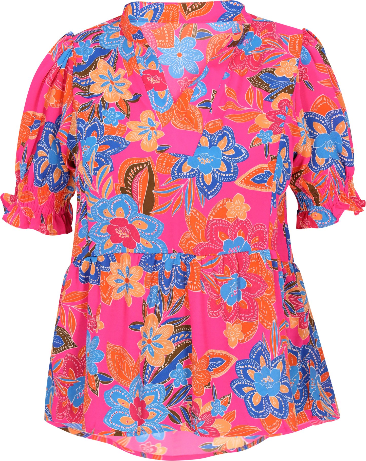 usha Bluse Frauen mehrfarbige Rose