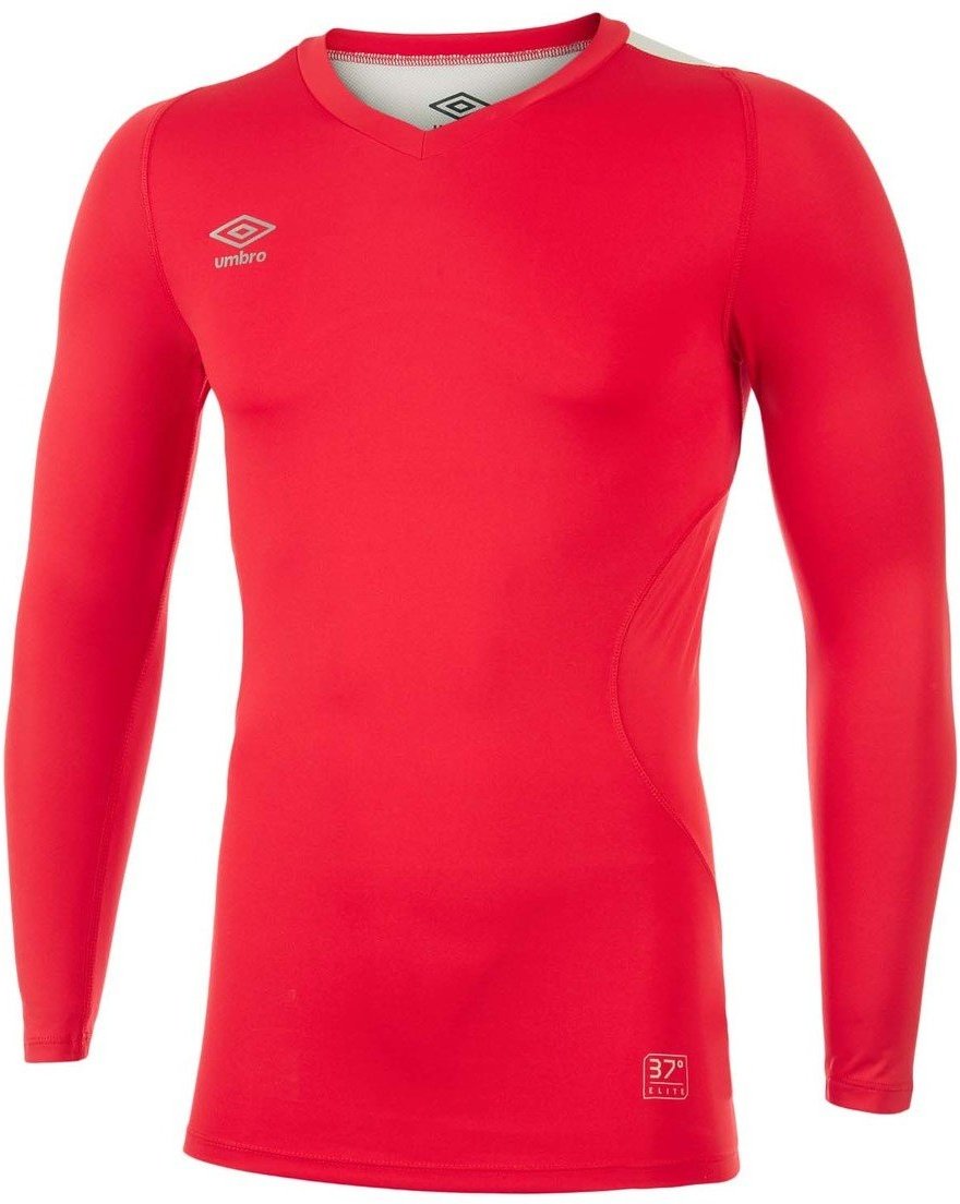Umbro Herren Elite V-Ausschnitt Base Layer Top (Zinnoberrot)