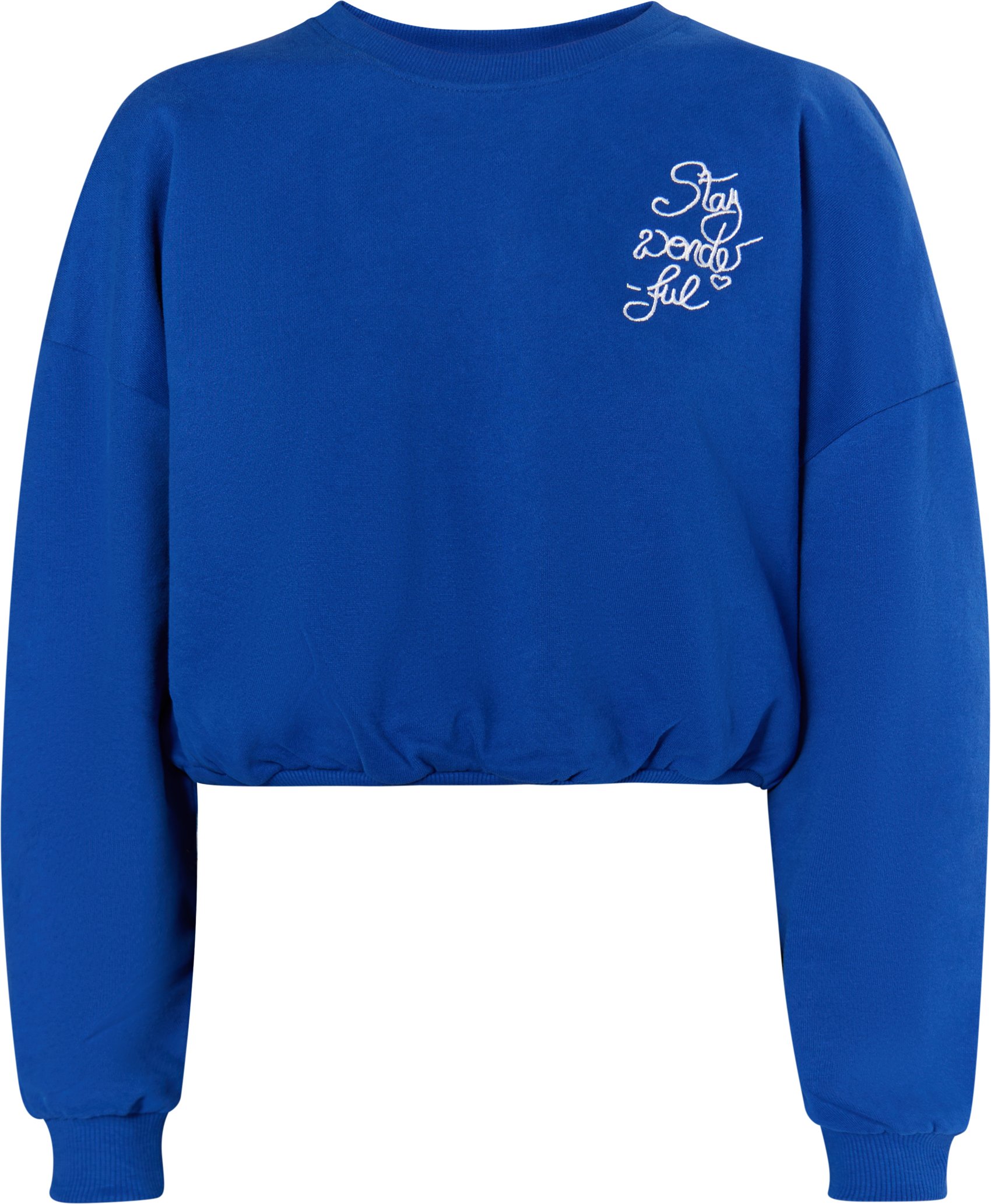 Mymo Sweatshirt kurz Damen royalblau