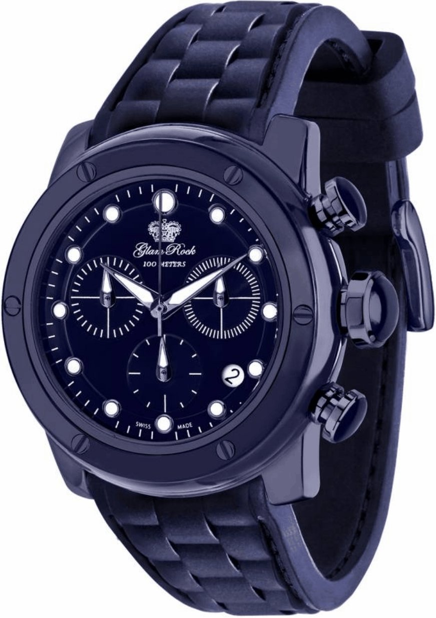 Glam Rock Damenuhr Quartz Blau