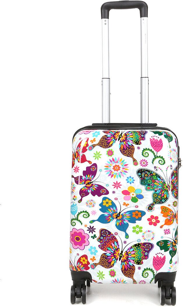 Bedruckter Hartschalen-Handgepäckkoffer mit 4 Rädern