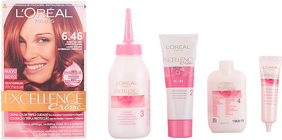 Excellence Creme-farbstoff Nr. 6,46 – Dunkles Kupfer-mahagoni-blond, 192 ml