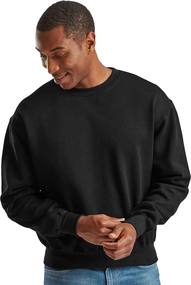 Fruit of the Loom - "Supercotton" Sweatshirt für Herren (Schwarz)