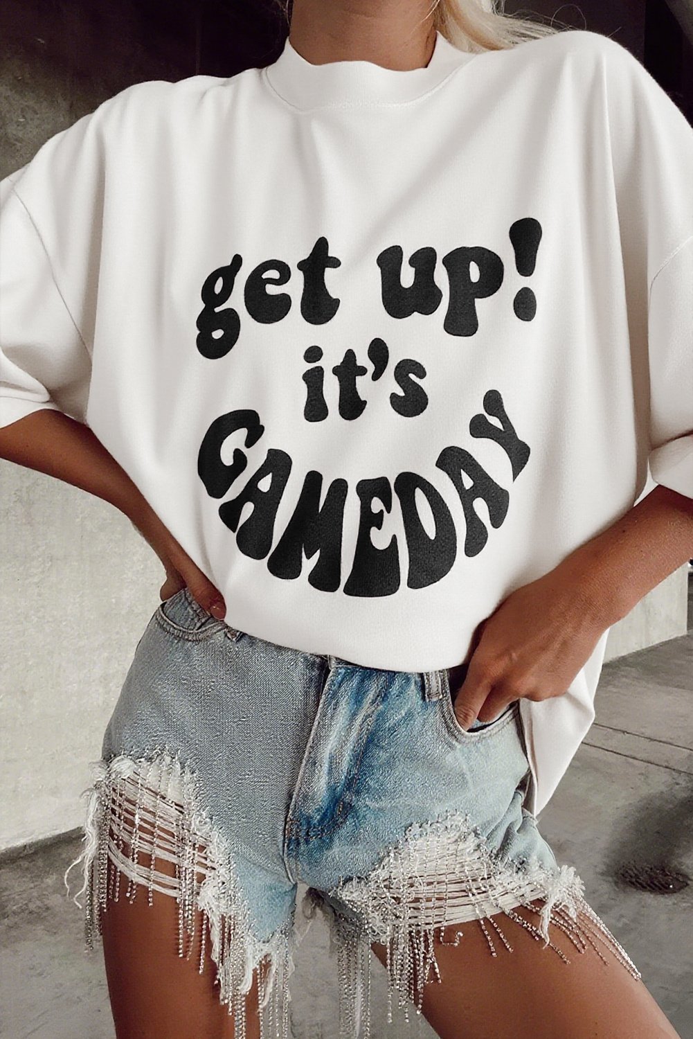 Gameday T-Shirt mit Grafikdruck