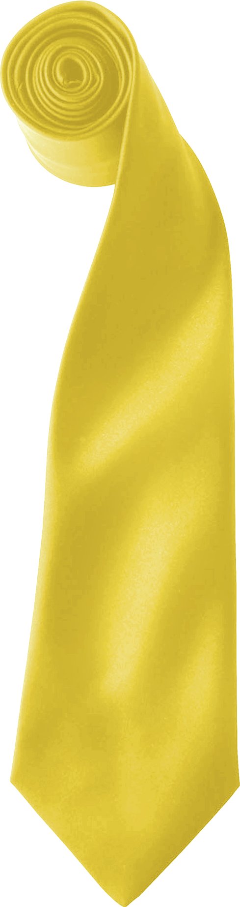 Thumbnail - Premier Colours Herren Satin Clip Krawatte (2er Pack) (Sonnenblume)