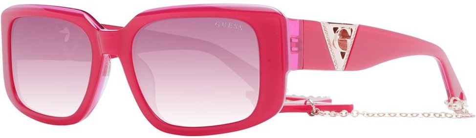 Gu7742 Pinke Quadratische Sonnenbrille
