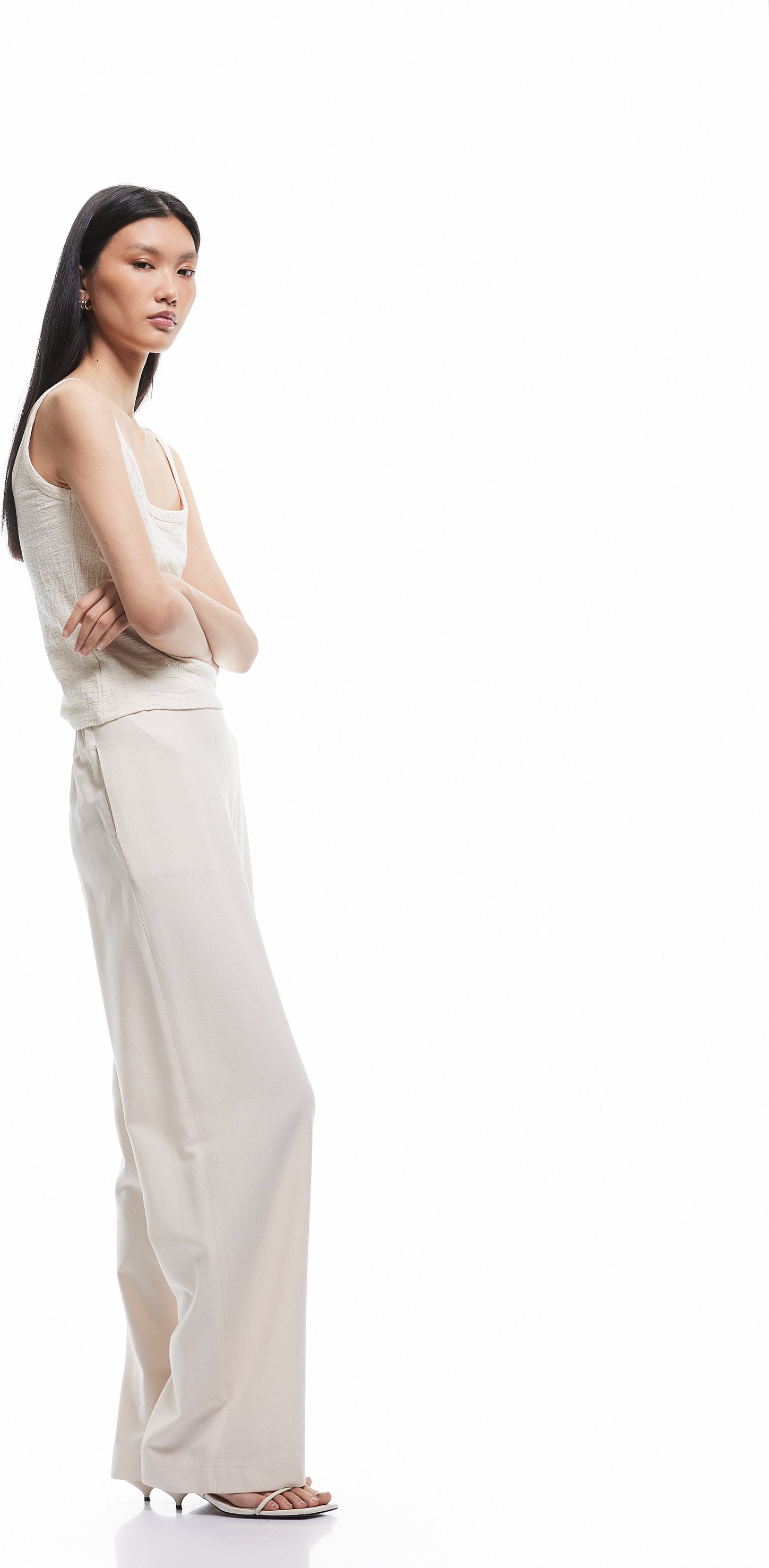 Koton HOSEN Koton Viskose Weite Hose mit Taschen