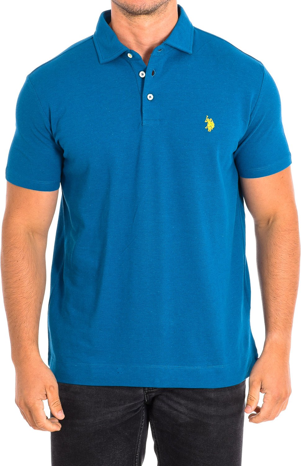 ART Kurzarm-Polo mit kontrastierendem Reverskragen 61462 man