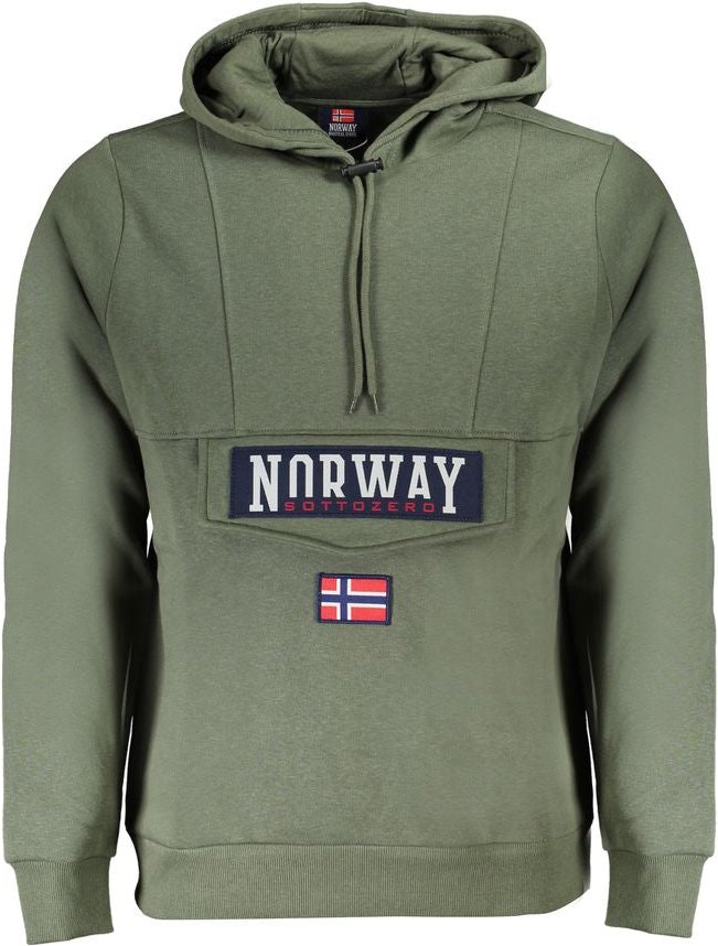 Norwegen 1963 Verde Baumwoll Herren Sweatshirt