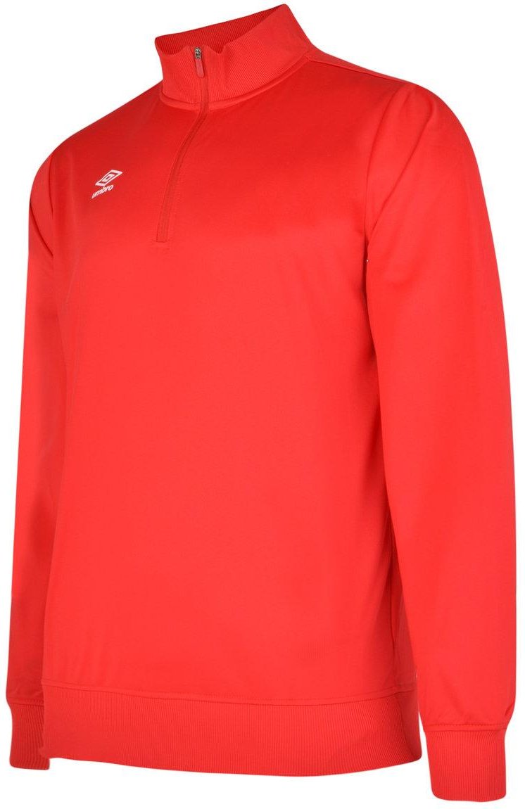 Umbro Herren Club Essential Half Zip Sweatshirt (Zinnoberrot)