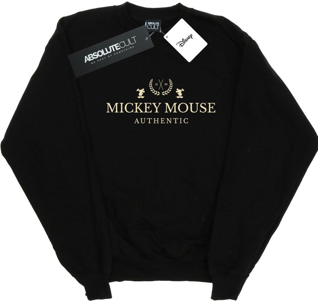 Disney - "Mickey Mouse Authentic" Sweatshirt für Mädchen (Schwarz)
