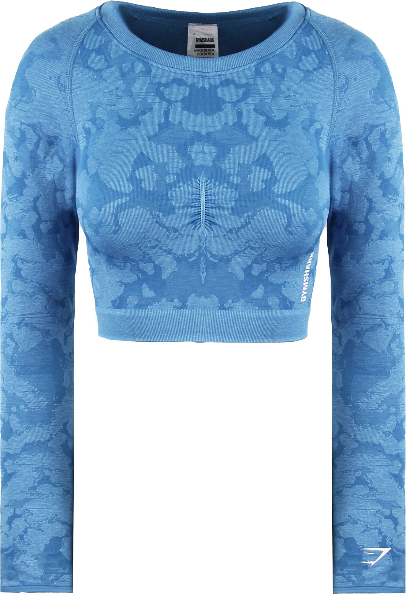 Gymshark Adapt Womens Camo Blue Crop Top