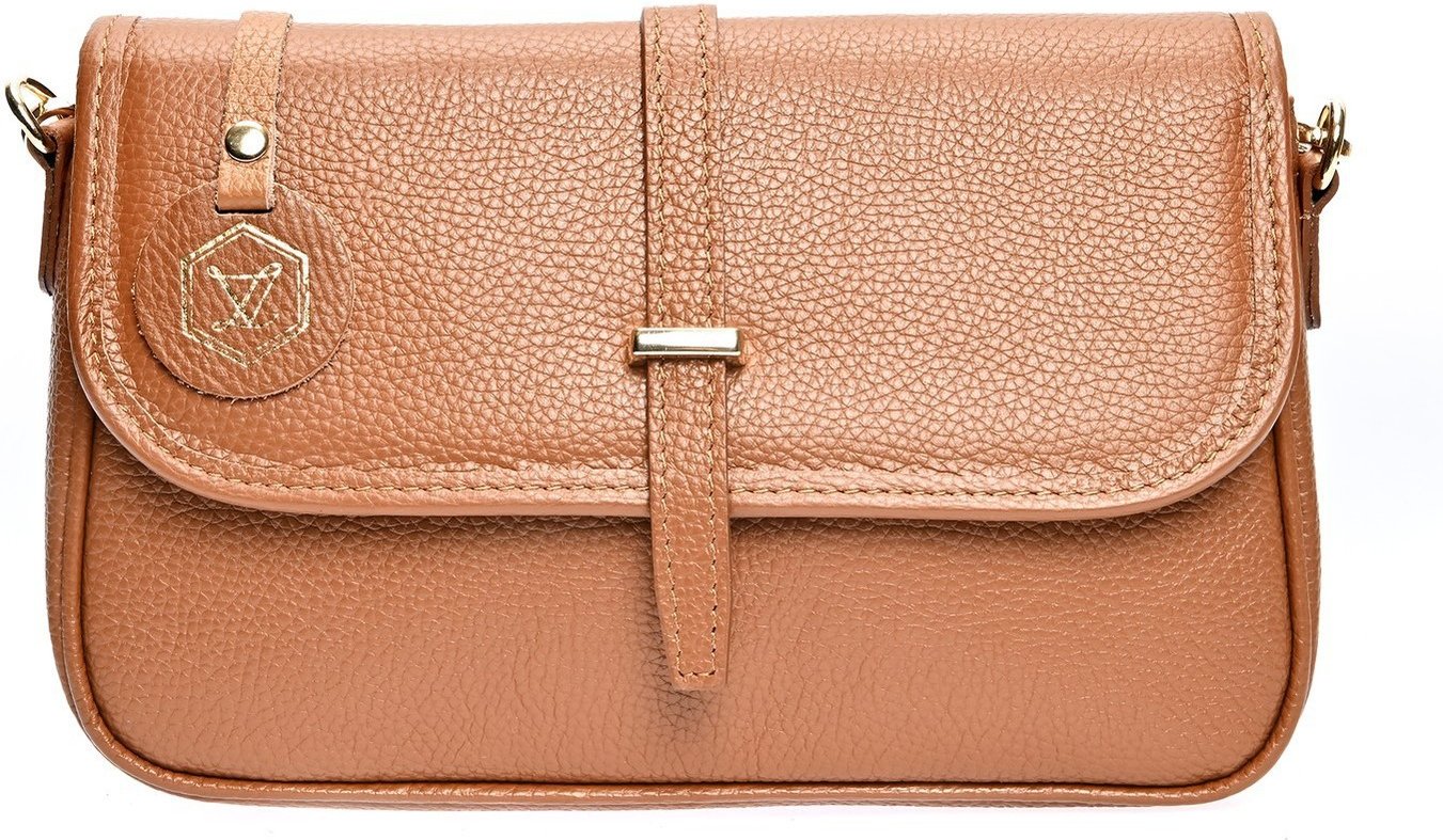 Luisa Vannini Braune Lederhandtasche