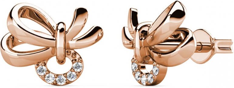 Posie Ohrringe - Rose Gold und Kristall