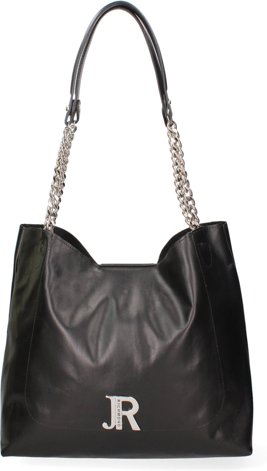 John Richmond Umhängetasche Frauen BLACK AND SILVER