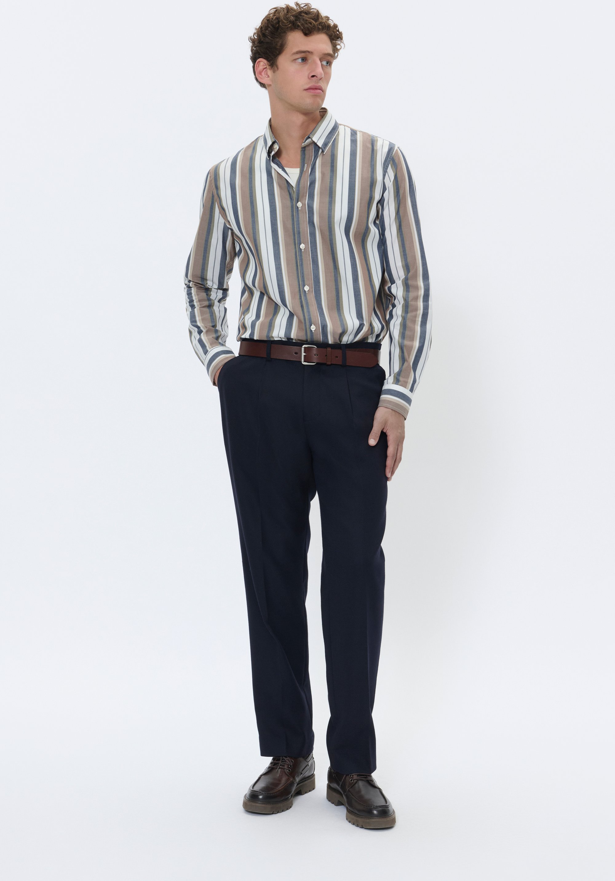 Pants Suiting MAweller Gerade Passform navy blue