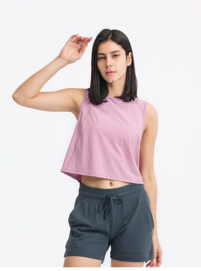 Damen Millennia Rundhals Cropped Active Tanktop
