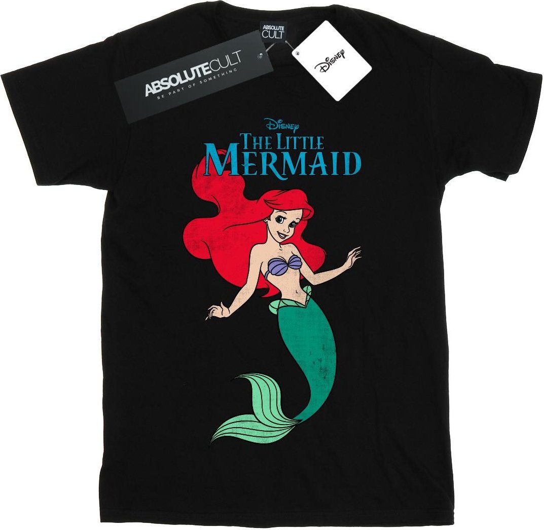 Disney - "The Little Mermaid" T-Shirt für Mädchen (Schwarz)