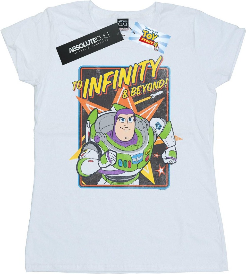 Disney - "Toy Story 4 Buzz To Infinity" T-Shirt für Damen (Weiß)