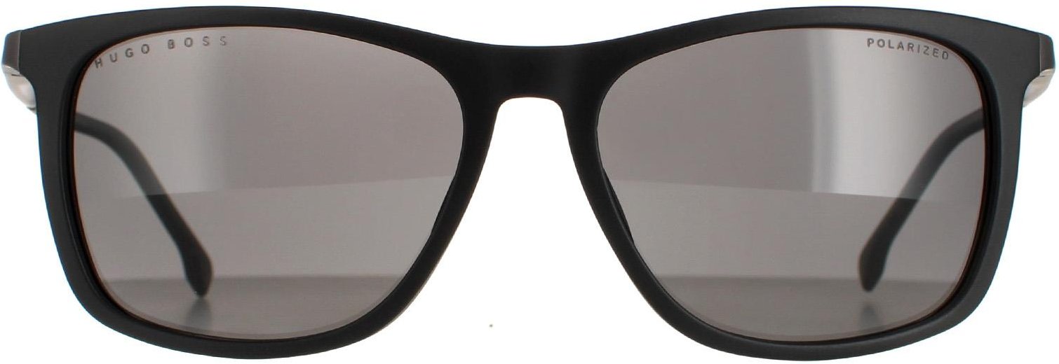 Thumbnail - Hugo Boss Rectangle Herren Matt Schwarz Grau Polarisiert BOSS 1249/S/IT