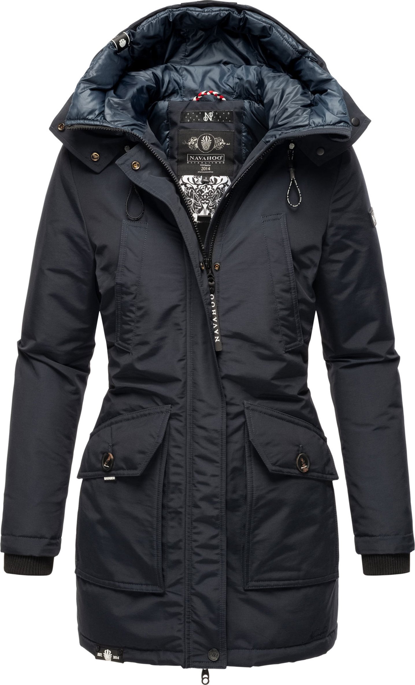 Navahoo Damen Winterjacke Blizzardstorm – Lang, Warm & Funktional