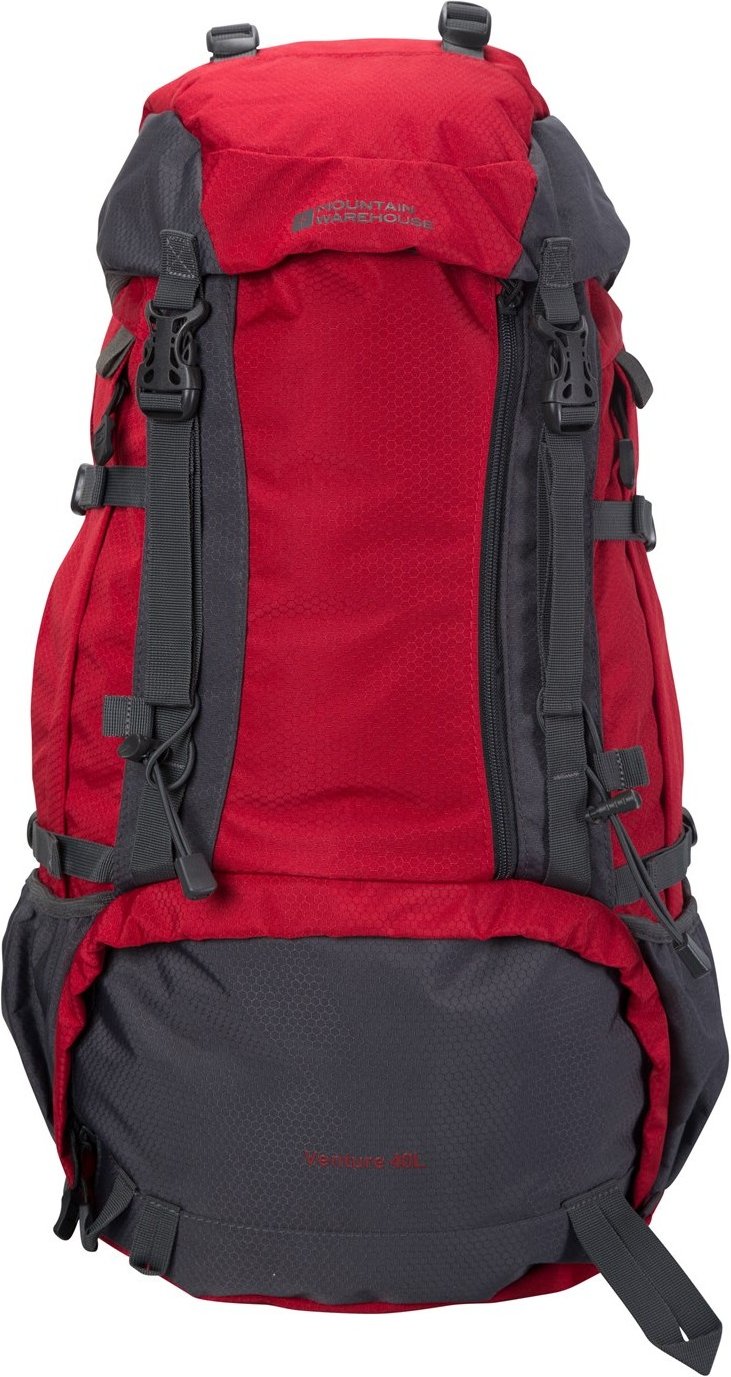 Mountain Warehouse Venture-Rucksack (rot/grau)