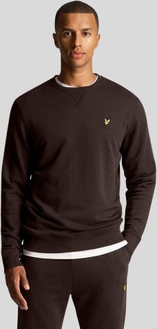 Thumbnail - Lyle & Scott - Sweatshirt Rundhalsausschnitt für Herren (Dunkelbraun)