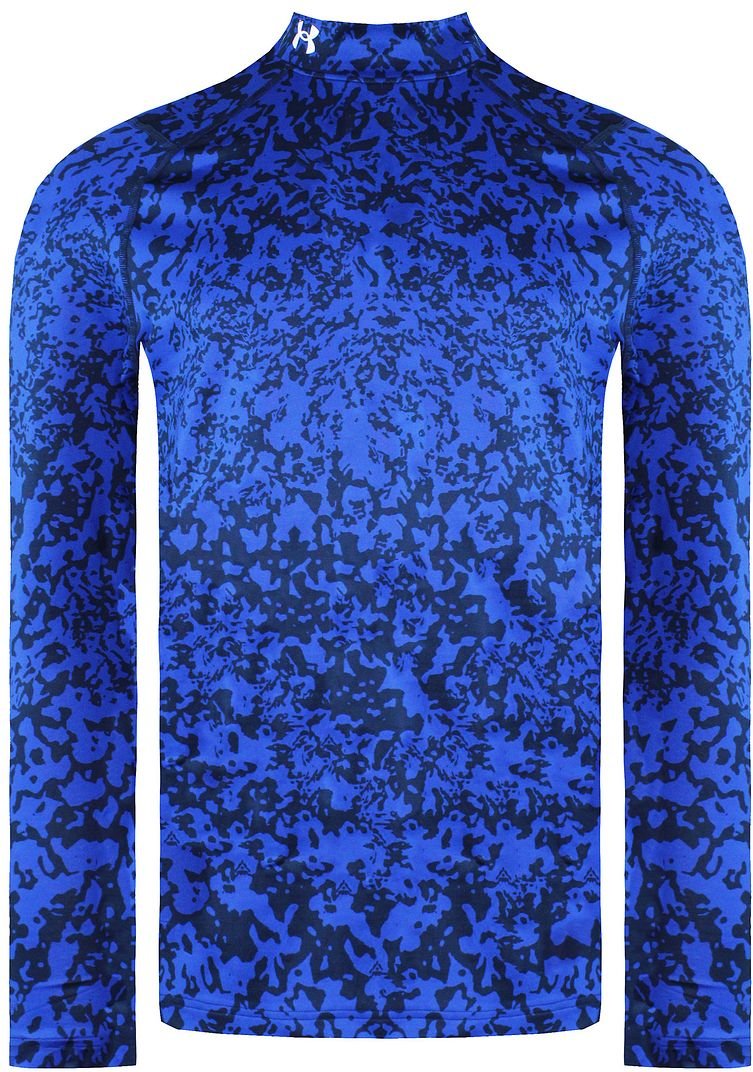 Under Armour Storm Langhülle Blue Herren Aop Golf Mock Baselayer 1366273 400