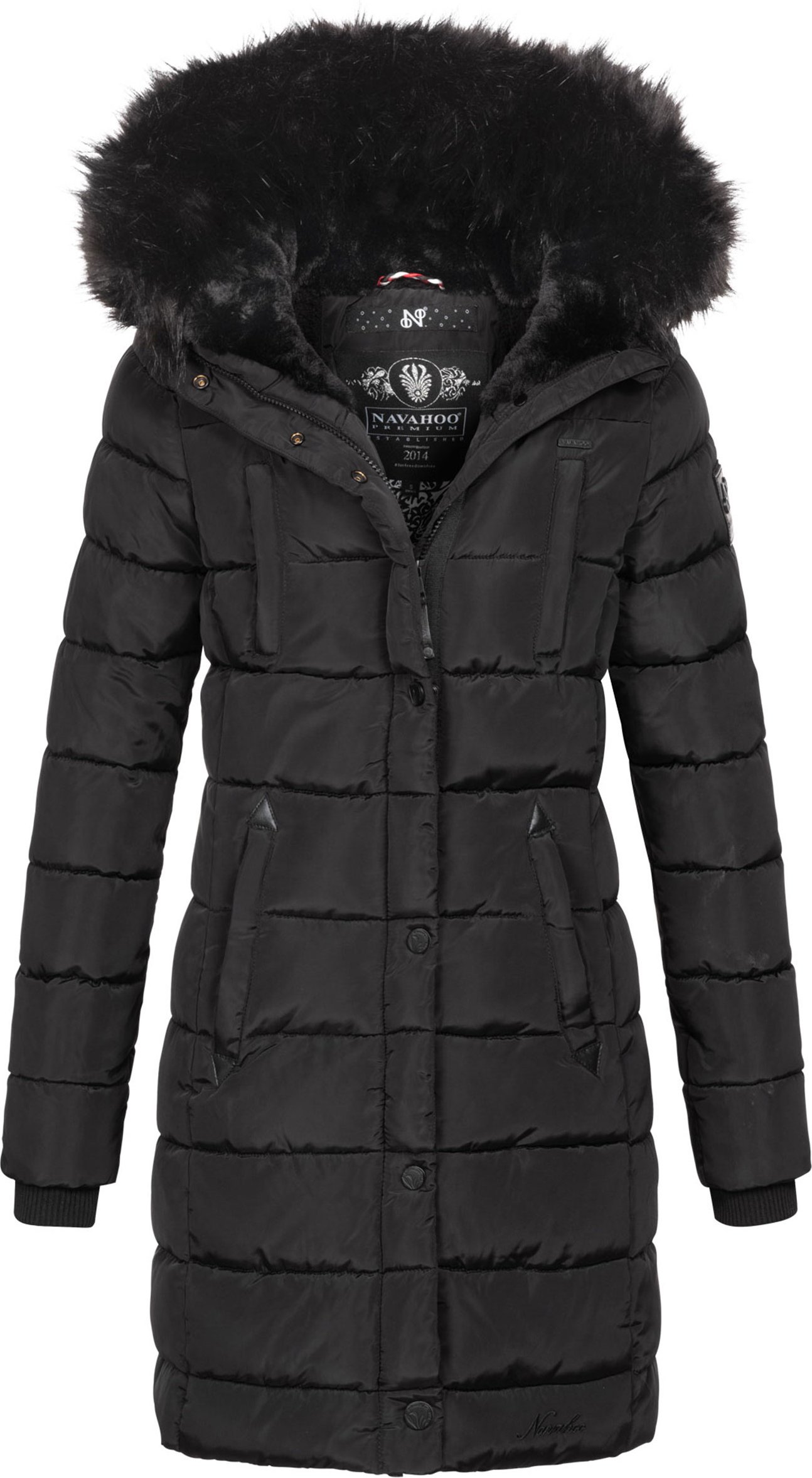 Navahoo Damen Winter Steppjacke Lotusblüte Princess – Lang & Warm
