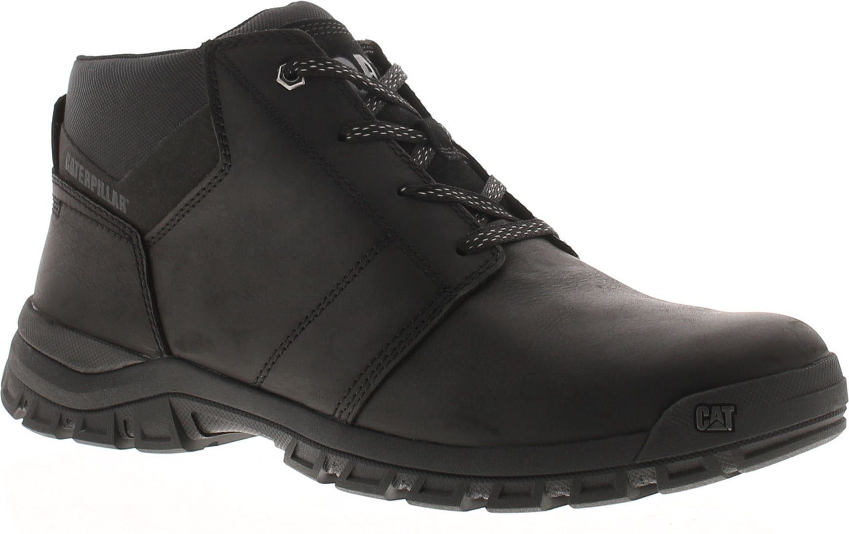 Caterpillar Herren Smart Boots Threshold Chukka Leder Schnürschuhe schwarz