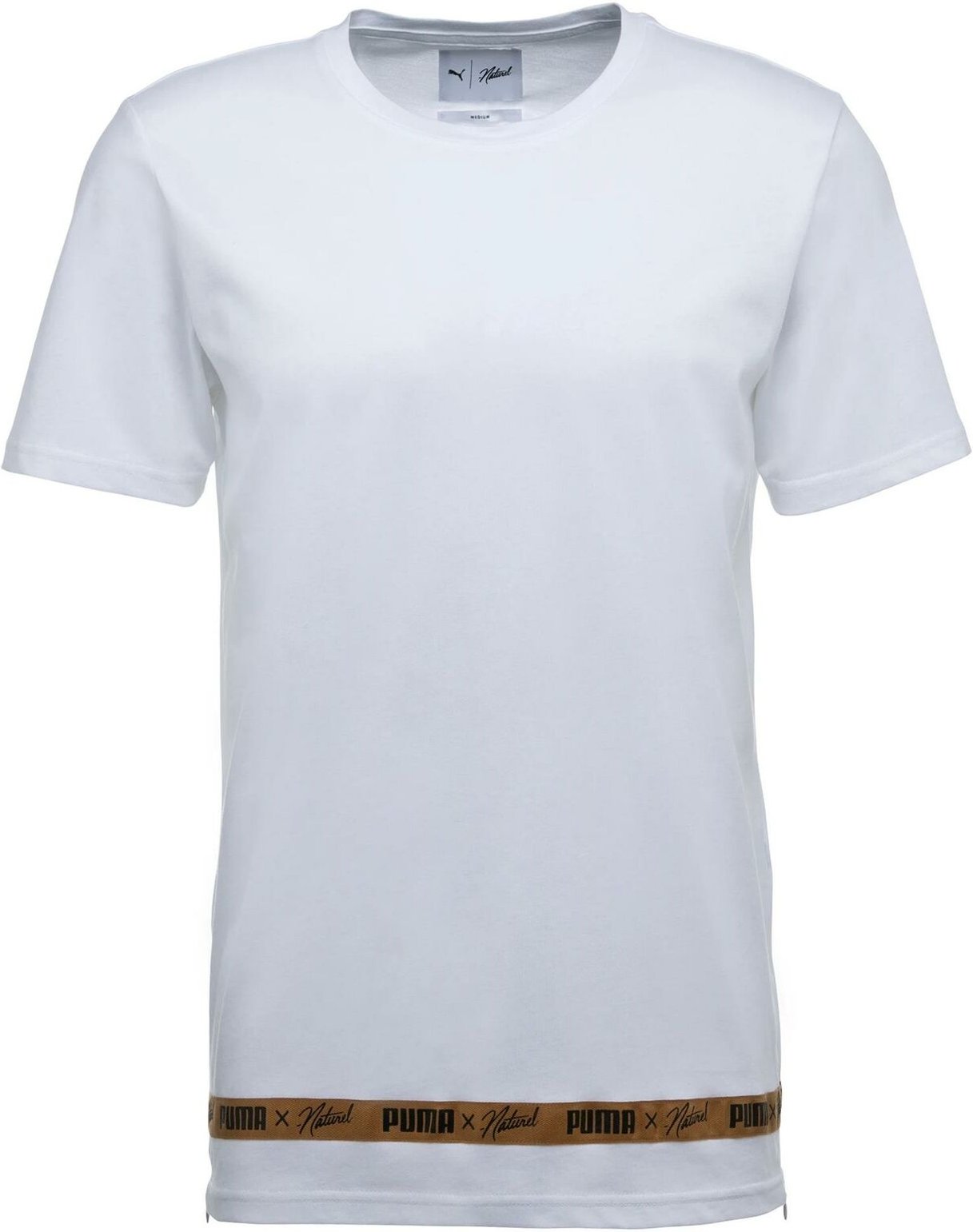 Puma x Naturel Herren T-Shirt Marked Casual Top White 574180 02