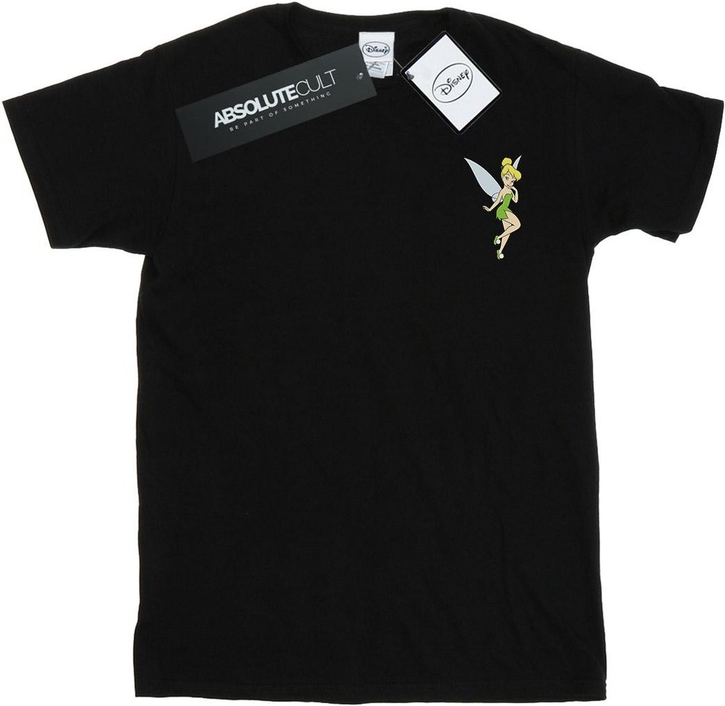 Disney - "Tinkerbell Chest" T-Shirt für Mädchen (Schwarz)