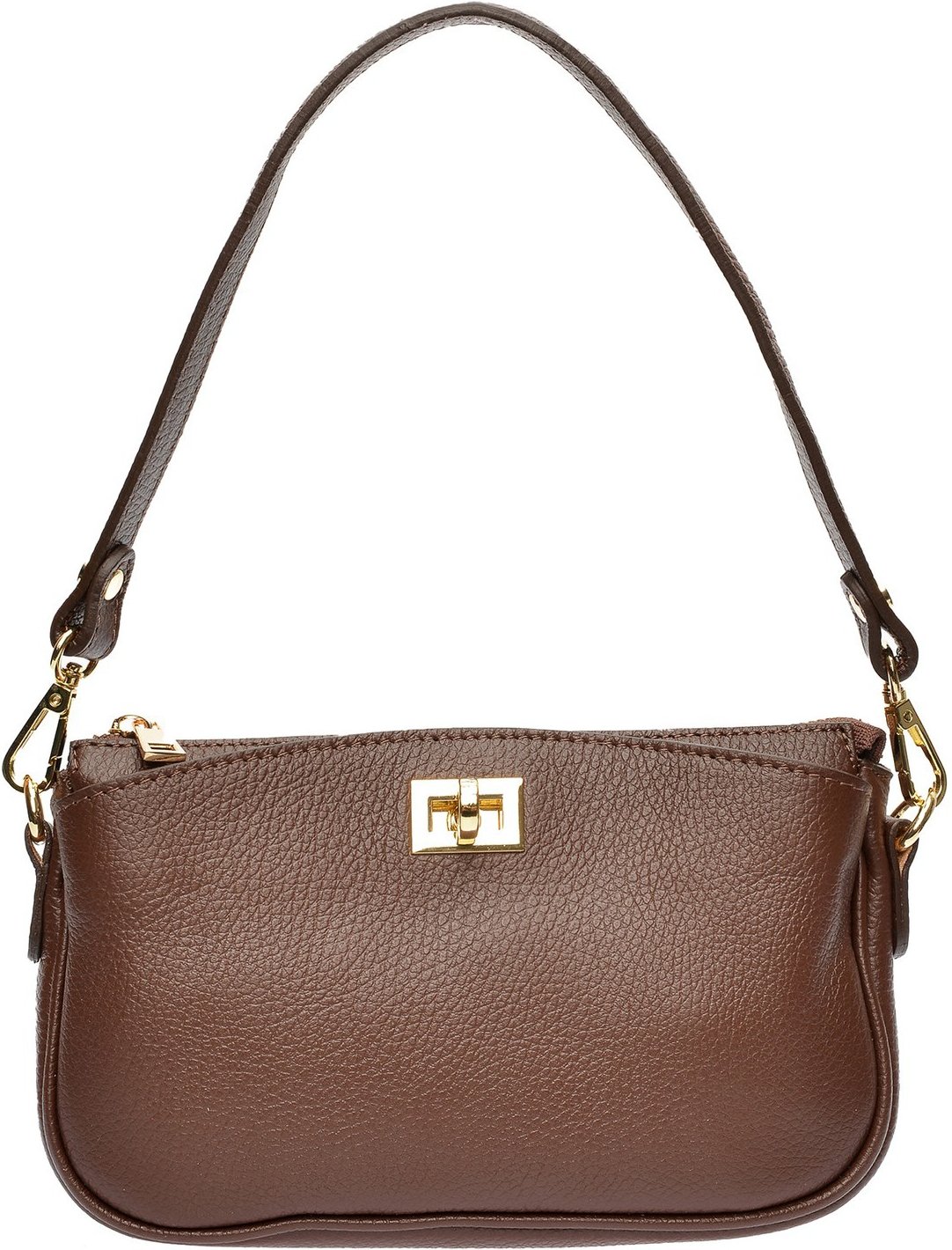 Anna Luchini CIOCCOLATO Lederhandtasche