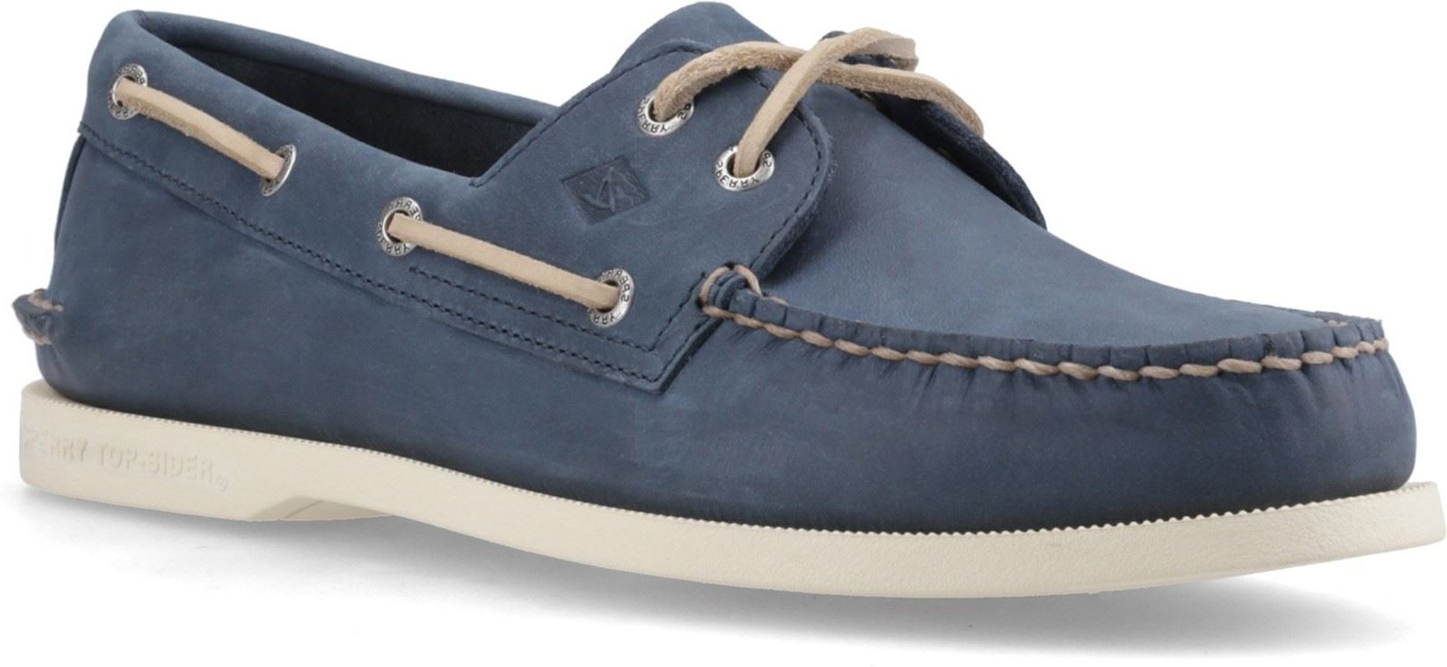 Sperry Authentische 2-Augen-Boots-Leder-Schuhe für Herren in Marineblau