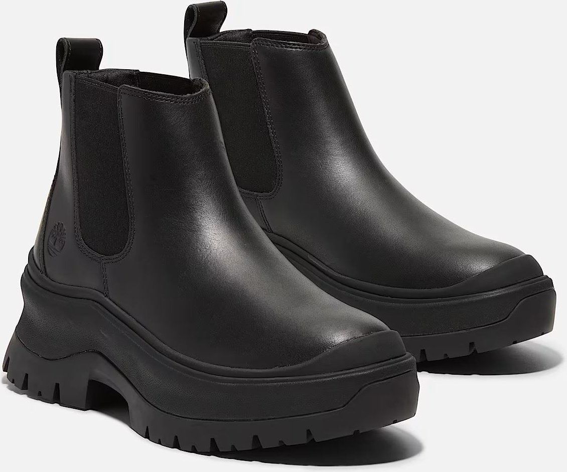 Timberland Roxie Lane Chelsea Leder Damen Schwarz Stiefel