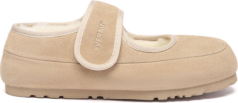 EVER AU Australien Damen Teal Verstellbare Riemen Schaffell Hausschuhe