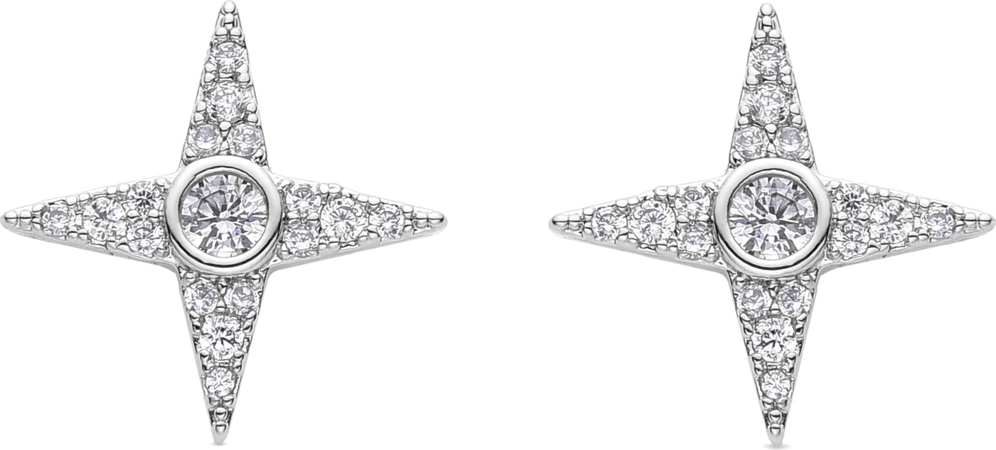 Luxenter Ylu-Ohrringe, rhodiniert