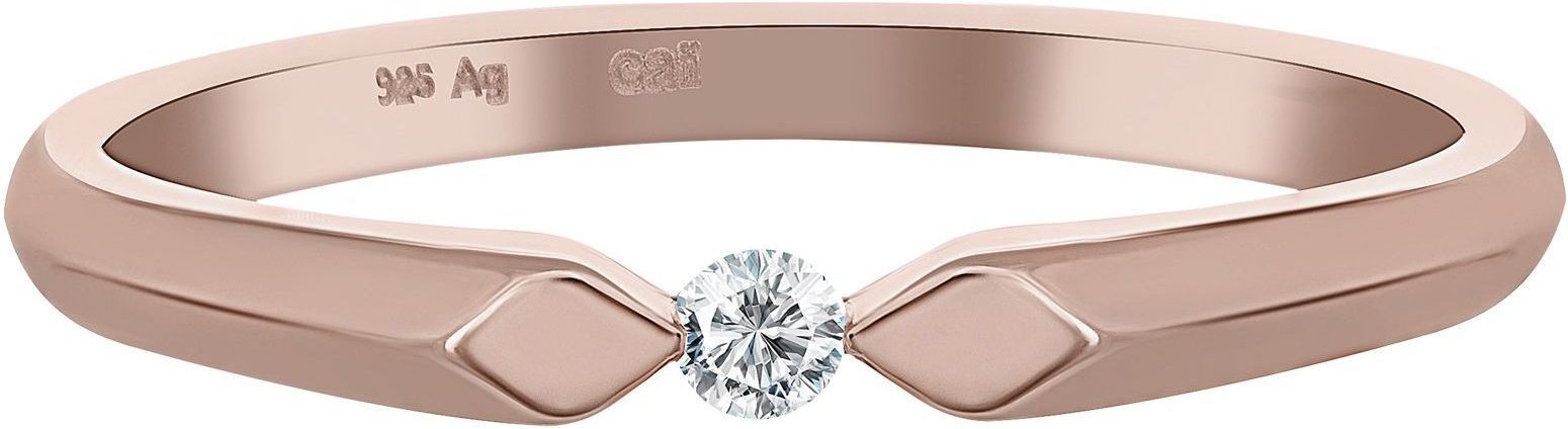 cai Ring 925 Silber rosévergoldet mit Zirkonia