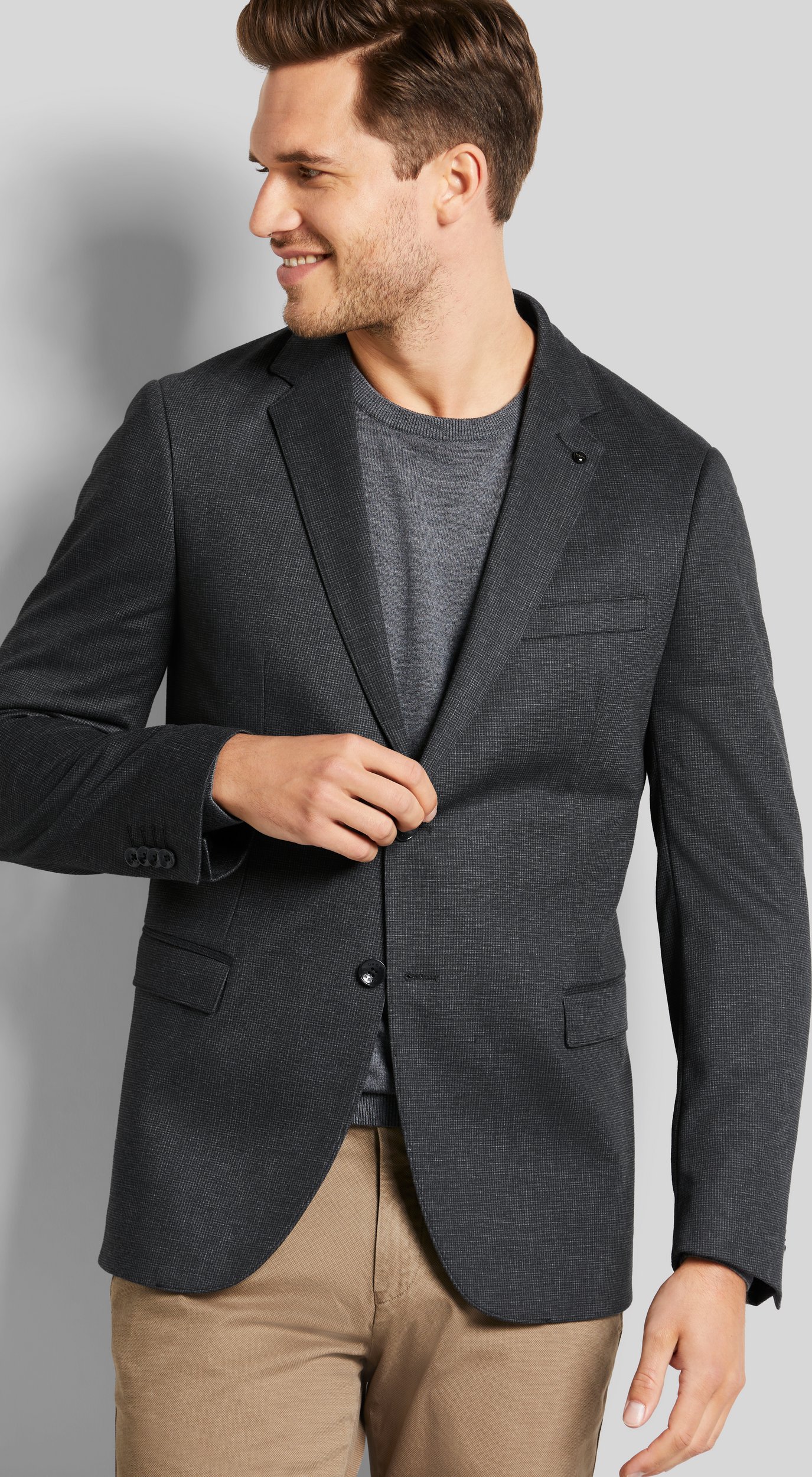 Thumbnail - Bugatti Herren Sakko mit feiner Struktur