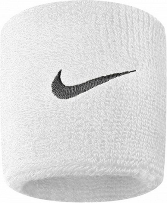 Nike Unisex Swoosh Schweißband, 2er-Pack (Weiß)