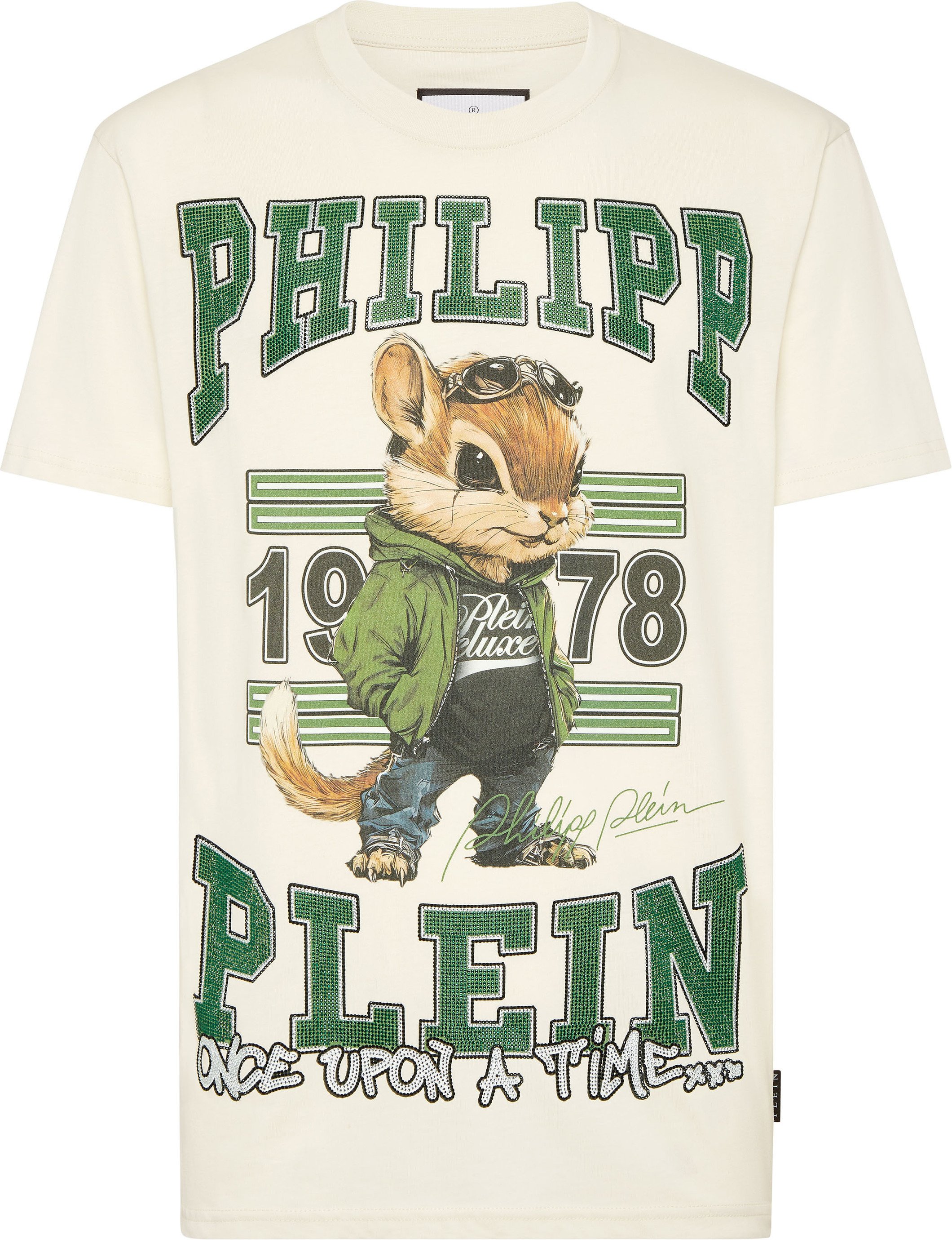 Round Neck T-Shirt College Squirrel Stones