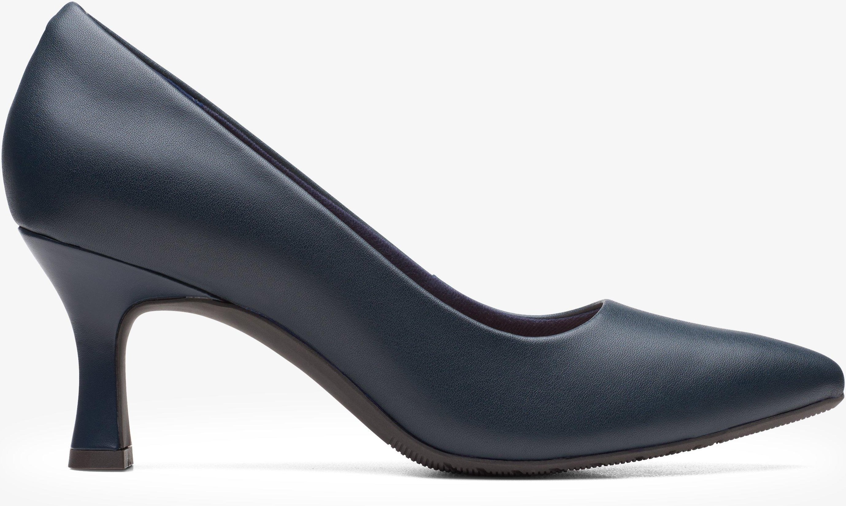 Kataleyna Gem Navy Leder Schuhe