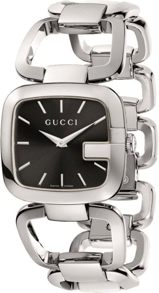 Gucci YA125407 G Schwarzes Zifferblatt Damenuhr
