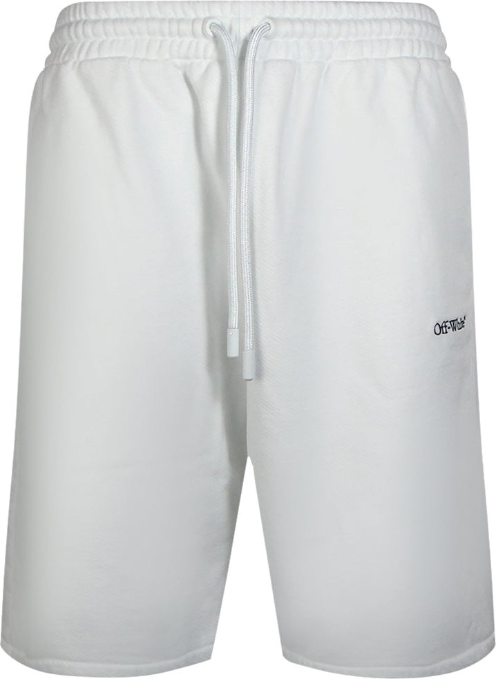 Off-white Stitch Diags Skate Sweatshorts Weiß